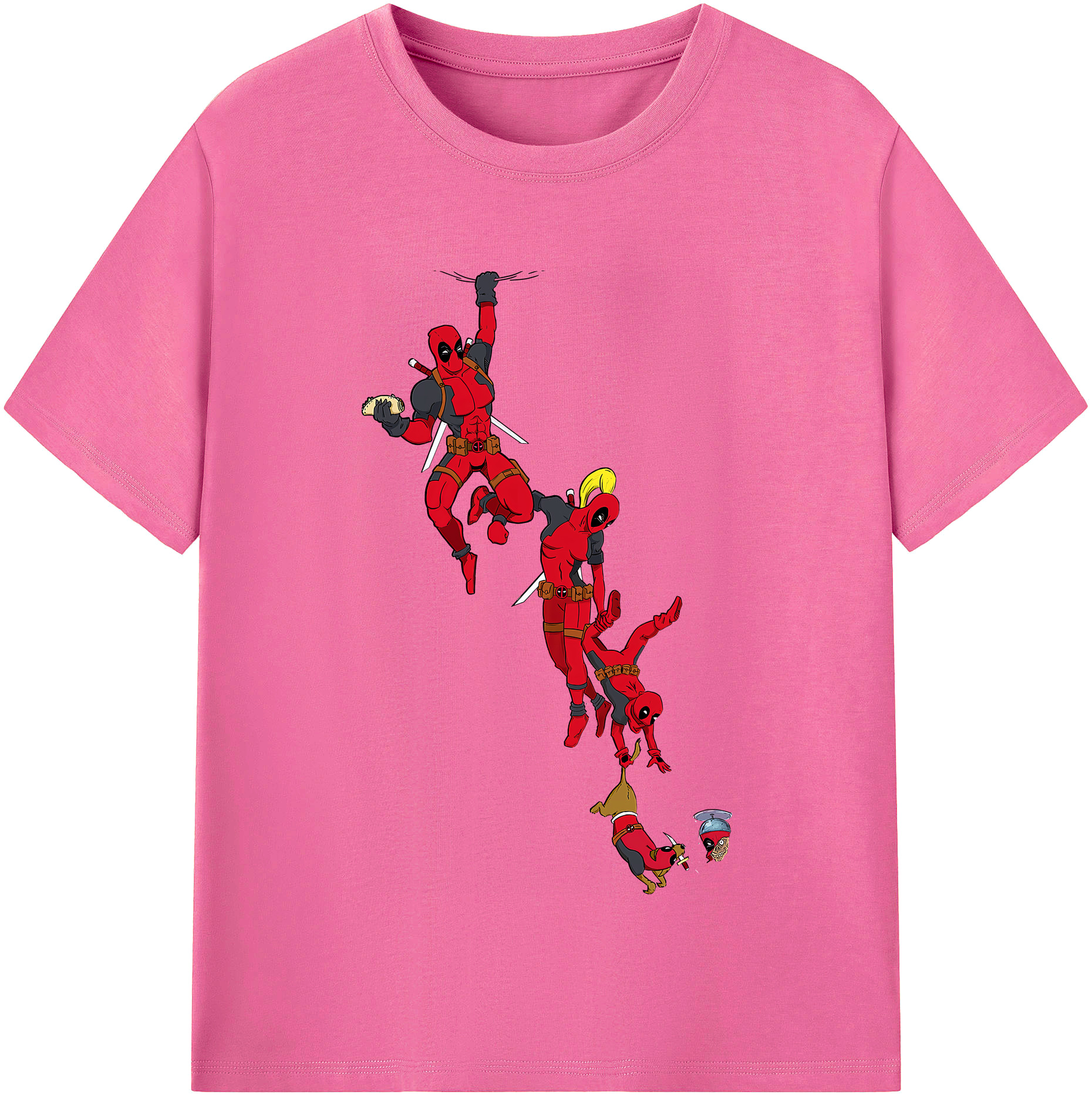 （画像用） Deadpool デッドプール レディースカジュアルプリントTシャツ（綿100％）